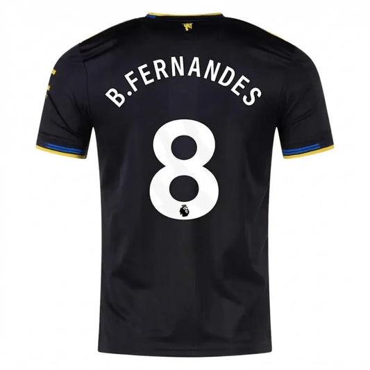 B.FERNANDES #8 Manchester United Tercera Camiseta Versión Jugador 2025/26