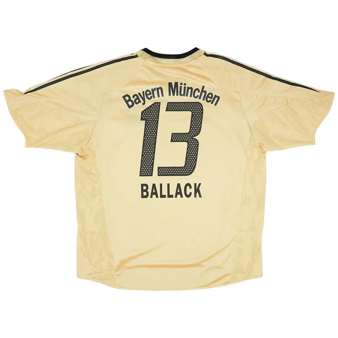 Camiseta de fútbol retro de visitante del Bayern Múnich 2004/05, número 13, Ballack