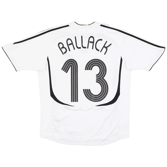 Camiseta de fútbol retro local de Alemania 2006 de Ballack #13