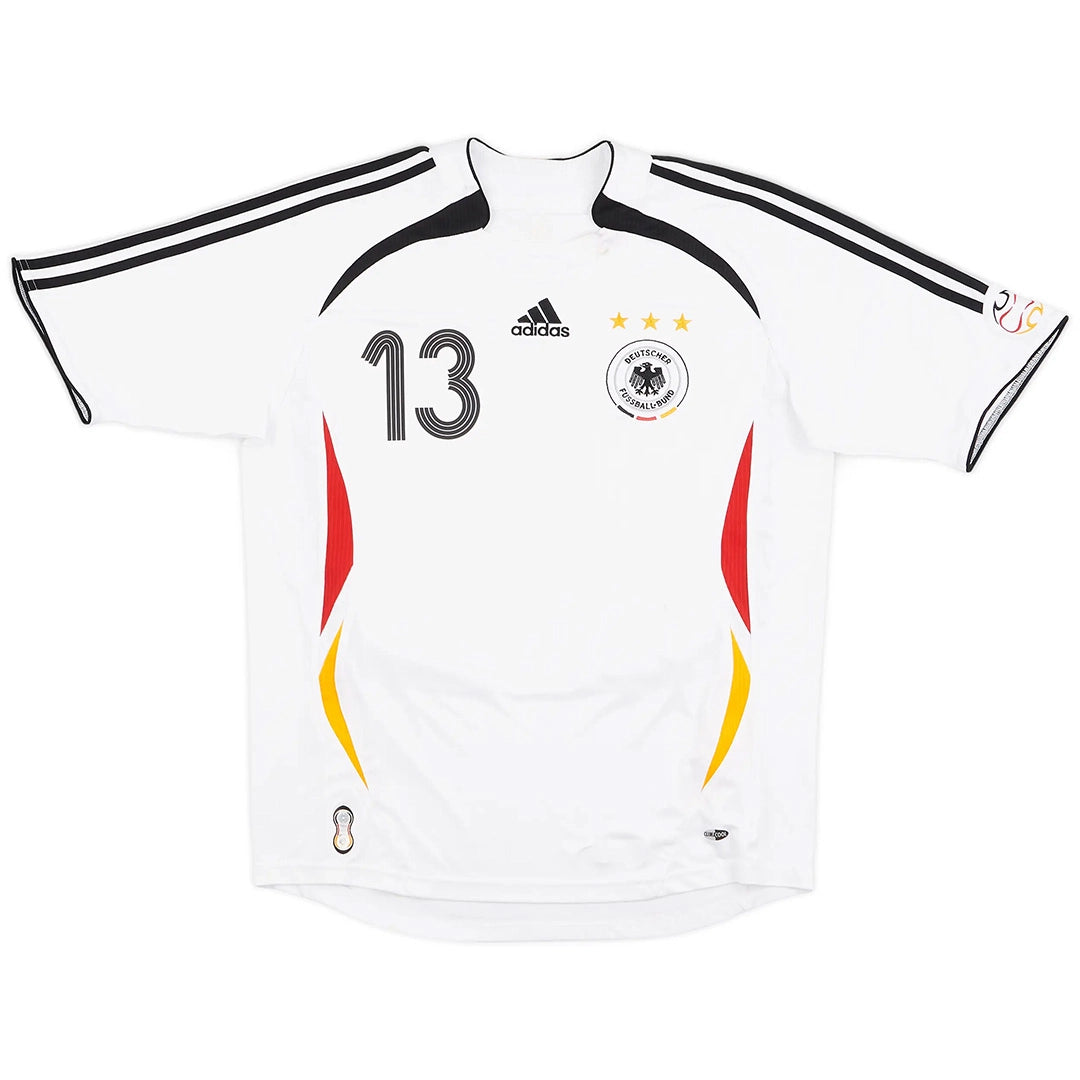 Camiseta de fútbol retro local de Alemania 2006 de Ballack #13