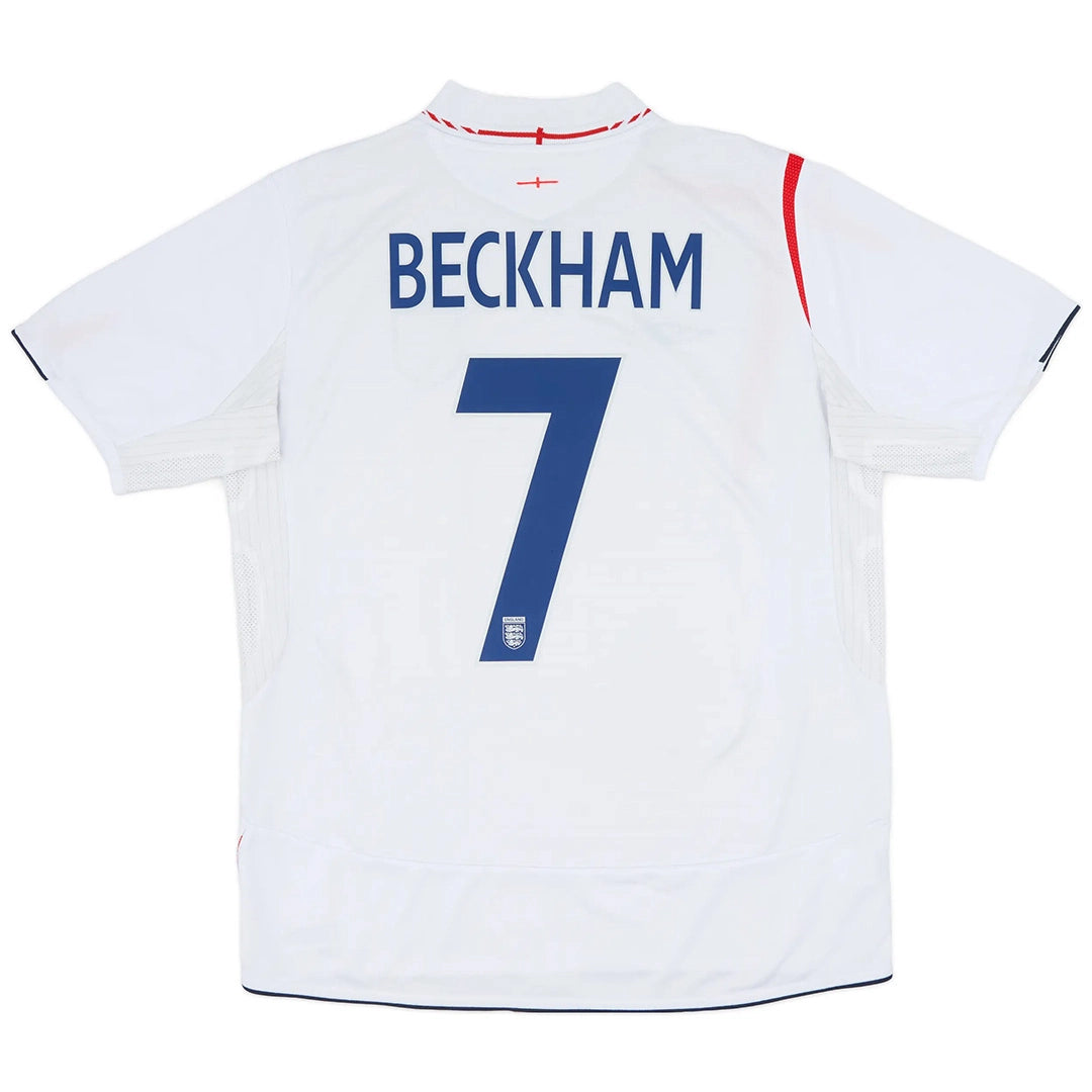 Maillot domicile rétro Angleterre 2006 de Beckham n°7