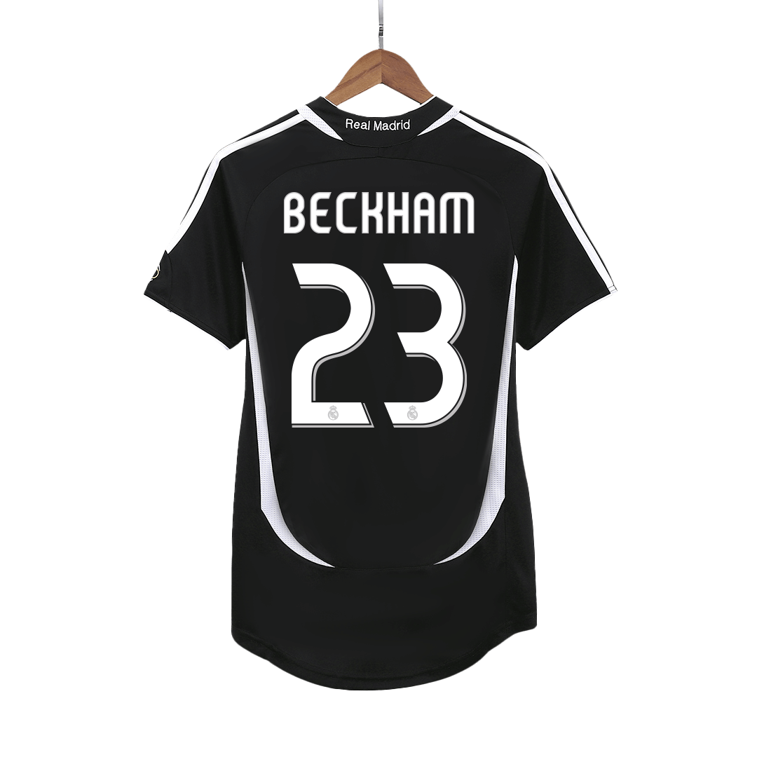 Camiseta retro de visitante del Real Madrid 2006/07 de Beckham #23