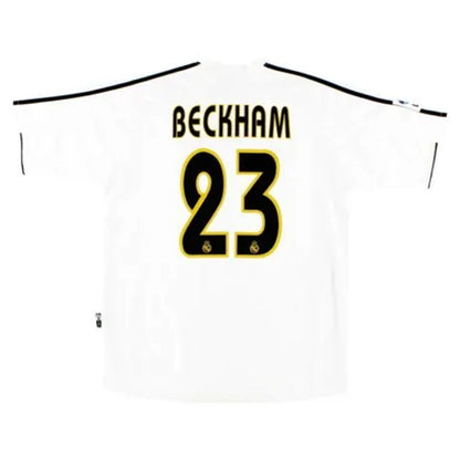 Maillot de football rétro domicile Real Madrid 2003/04 BECKHAM #23