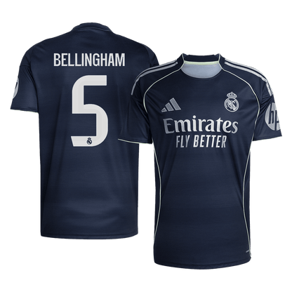 Camiseta de visitante del Real Madrid 2025/26, número 5, de Bellingham