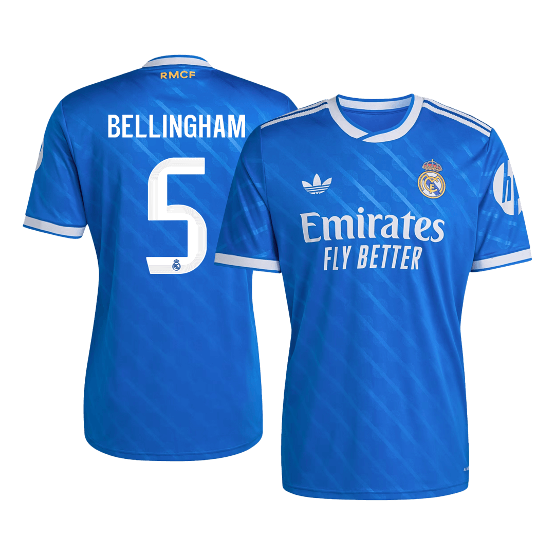 Camiseta de visitante del Real Madrid BELLINGHAM #5, tercera equipación 2025/26