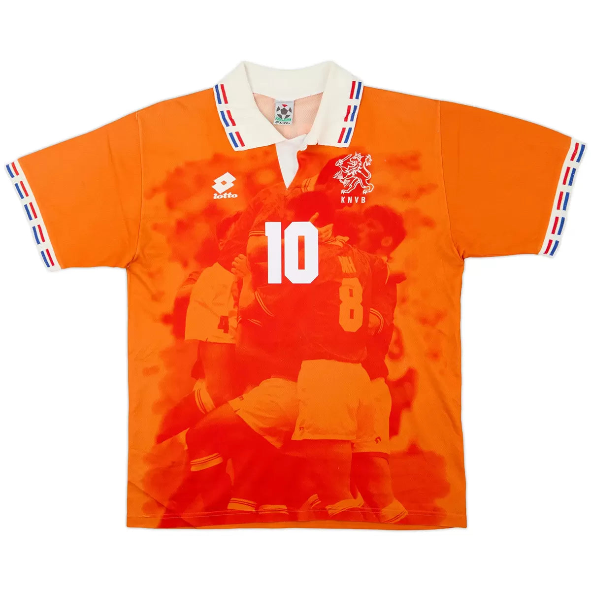Maillot Rétro de Foot Domicile BERGKAMP #10 Pays-Bas Euro 1996