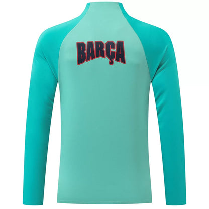 Survêtement Barcelone 1/4 Zip 2025/26 Noir