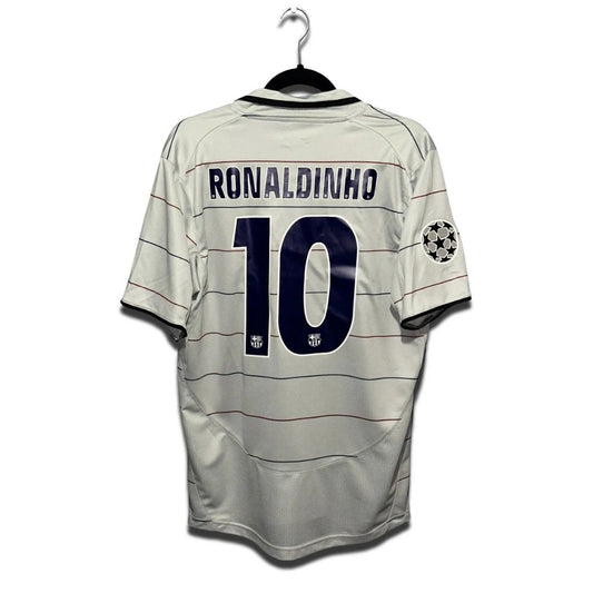 Ronaldinho #10 Barcelona 2003/04 Retro Away Soccer Jersey