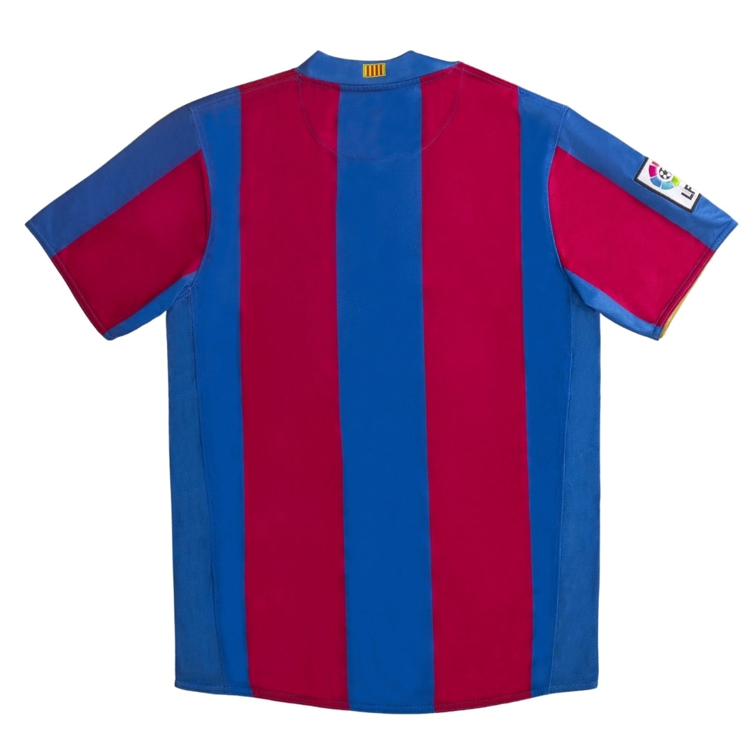 Maillot de football rétro domicile Messi #19 Barcelone 2007/08