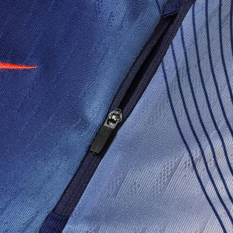 Chándal infantil Barcelona con cremallera de 1/4, temporada 2025/26, negro y naranja