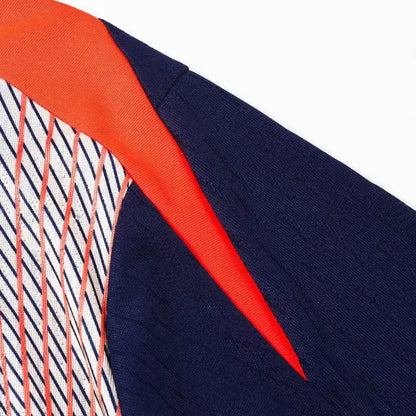 Chándal infantil Barcelona con cremallera de 1/4, temporada 2025/26, negro y naranja