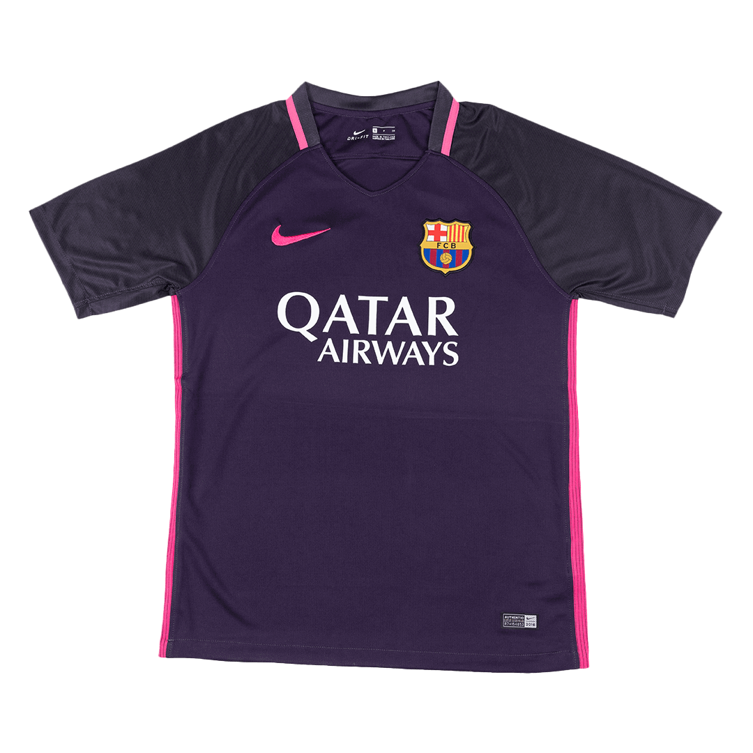 Barcelona 2016/17 Retro Away Soccer Jersey