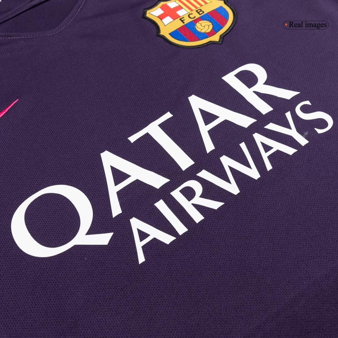 Barcelona 2016/17 Retro Away Soccer Jersey