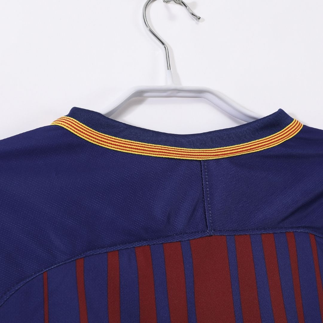 Barcelona 2017/18 Retro Home Soccer Jersey