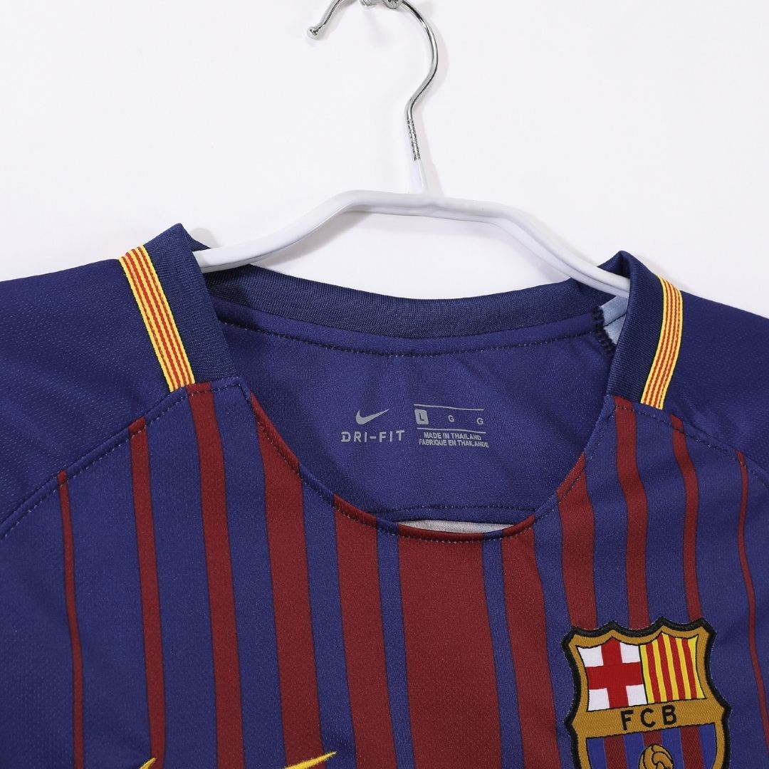 Barcelona 2017/18 Retro Home Soccer Jersey