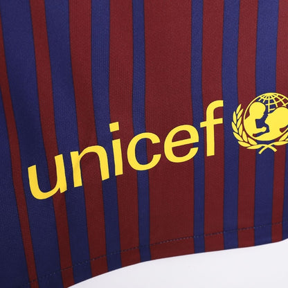Barcelona 2017/18 Retro Home Soccer Jersey