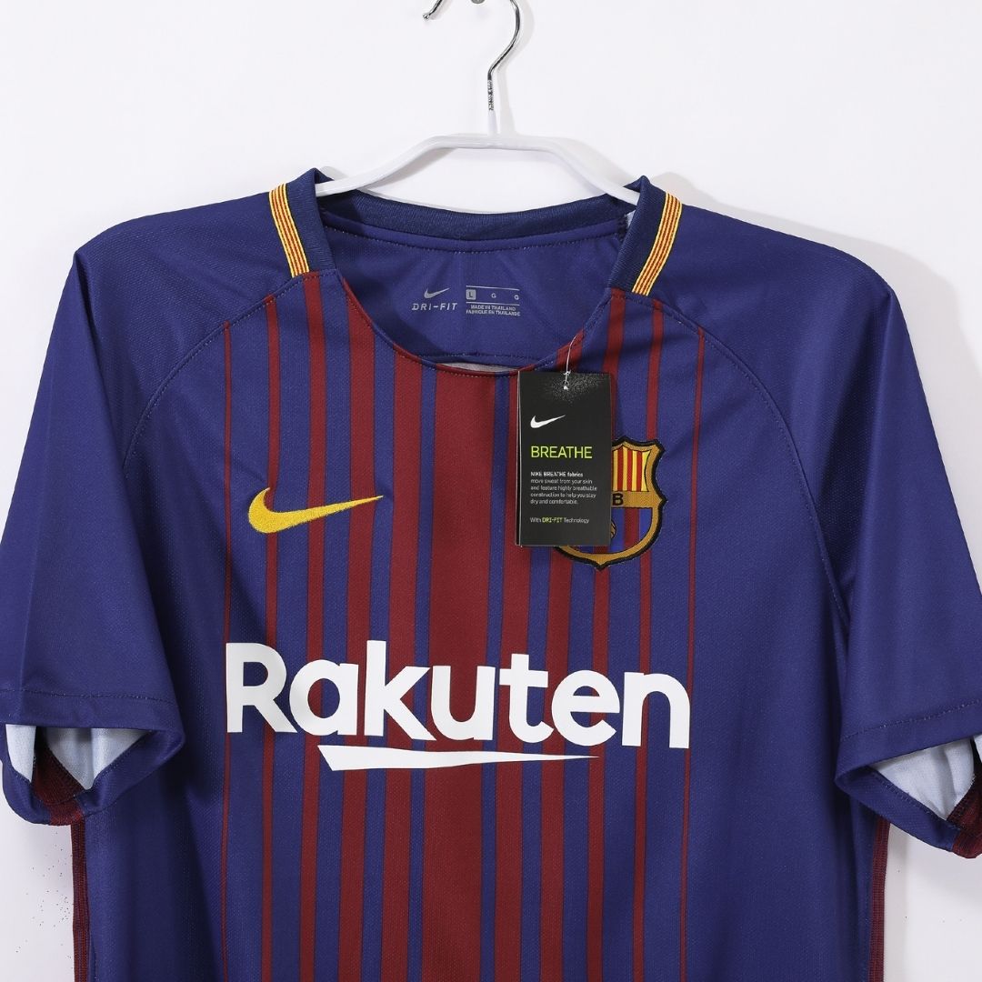 Barcelona 2017/18 Retro Home Soccer Jersey
