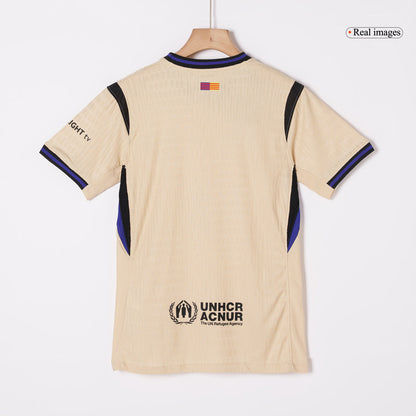 Camiseta de fútbol del FC Barcelona, ​​versión visitante, temporada 2025/26