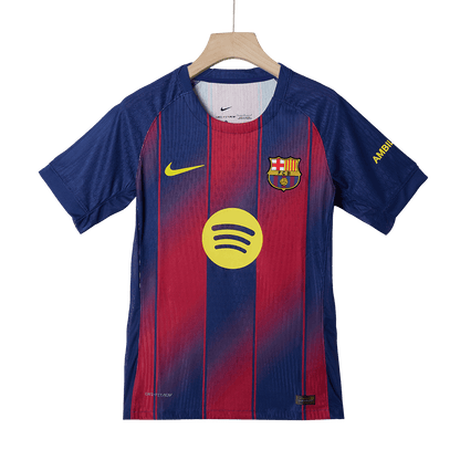LAMINE YAMAL #10 Barcelona Home Player Version Soccer Jersey 2025/26 Kopa Trophy