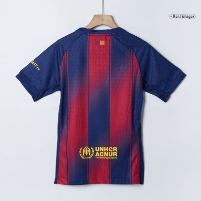 LAMINE YAMAL #10 Barcelona Home Player Version Soccer Jersey 2025/26 Kopa Trophy