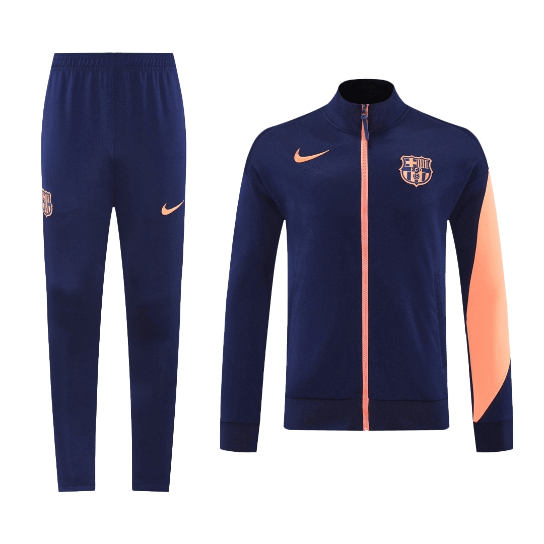 Survêtement d'entraînement du FC Barcelone 2025/26, bleu marine et orange