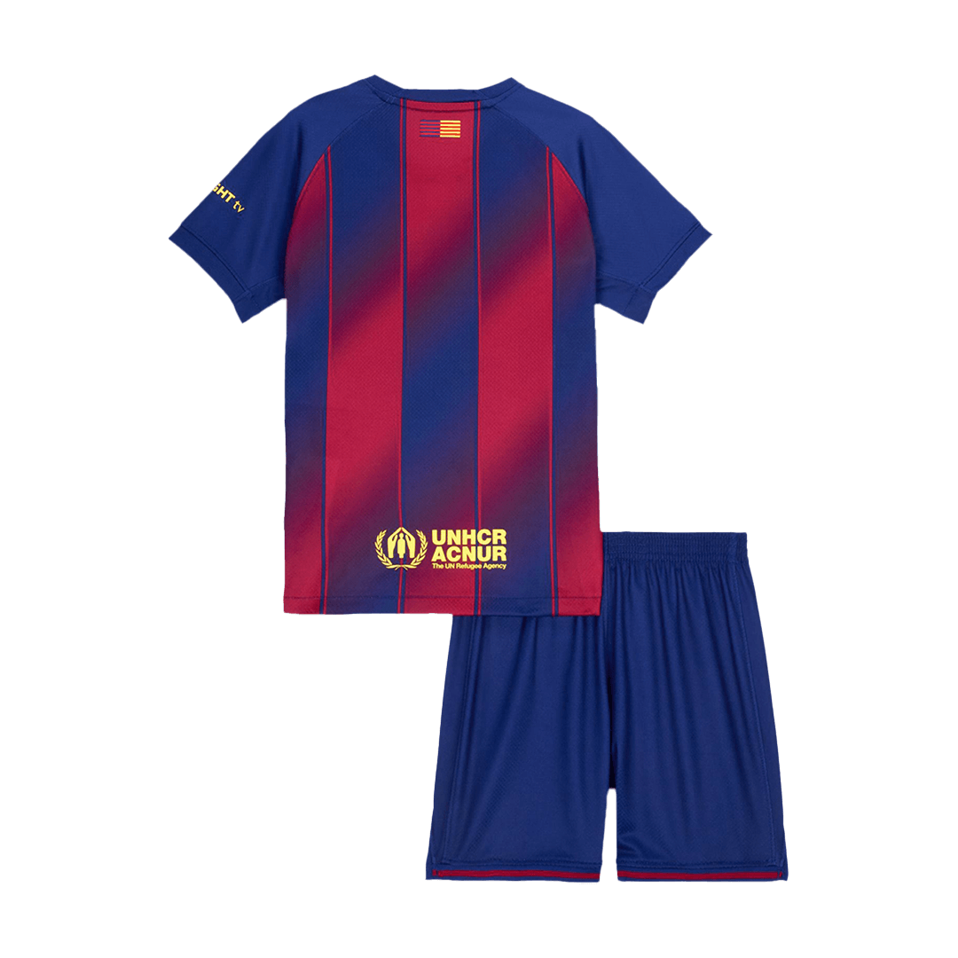 Equipación infantil del FC Barcelona 2025/26 (camiseta + pantalón corto)
