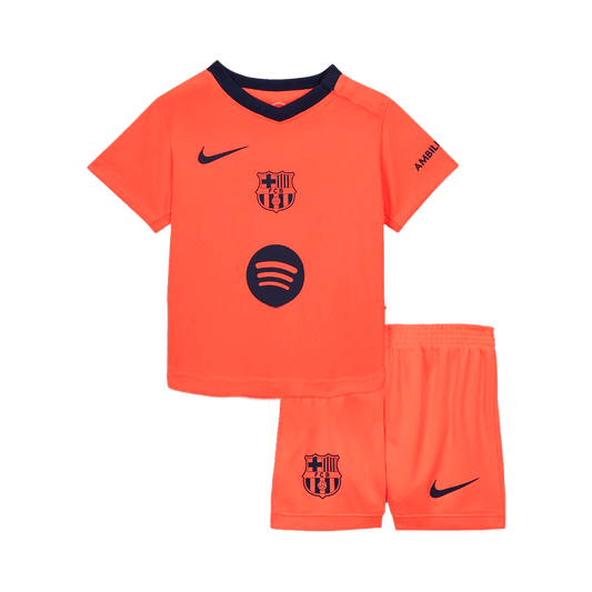Barcelona Kid's Third Away Soccer Kit - Jersey+Shorts 2025/26