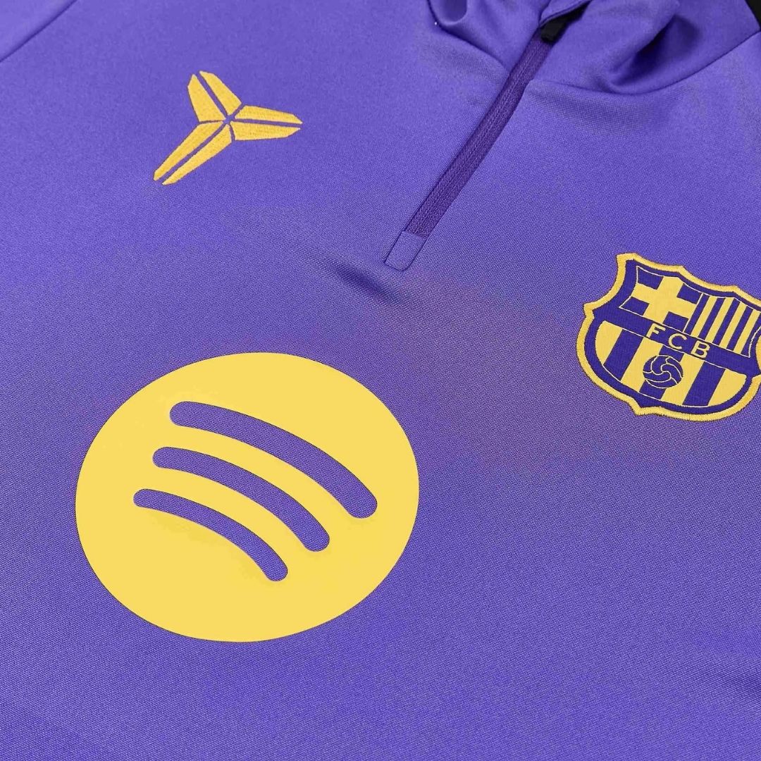 Barcelona x Kobe Bryant Away 1/4 Zip Tracksuit 2026/27 Purple