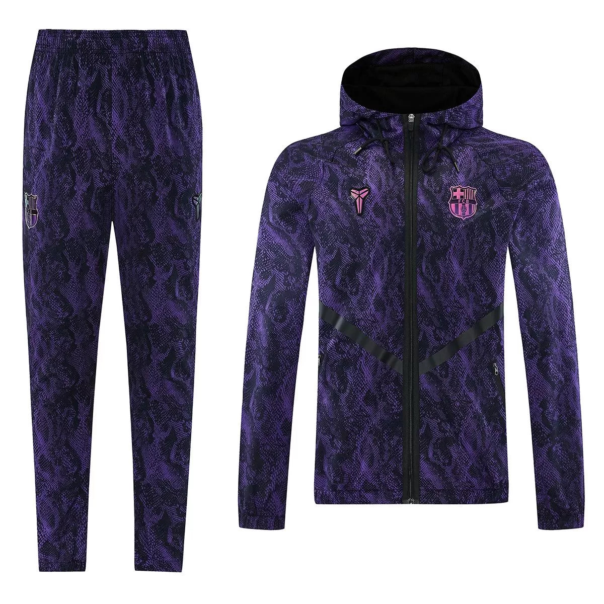 Blaugrana Windbreaker Tracksuit 2026/27 (Hoodie+Pants) Purple