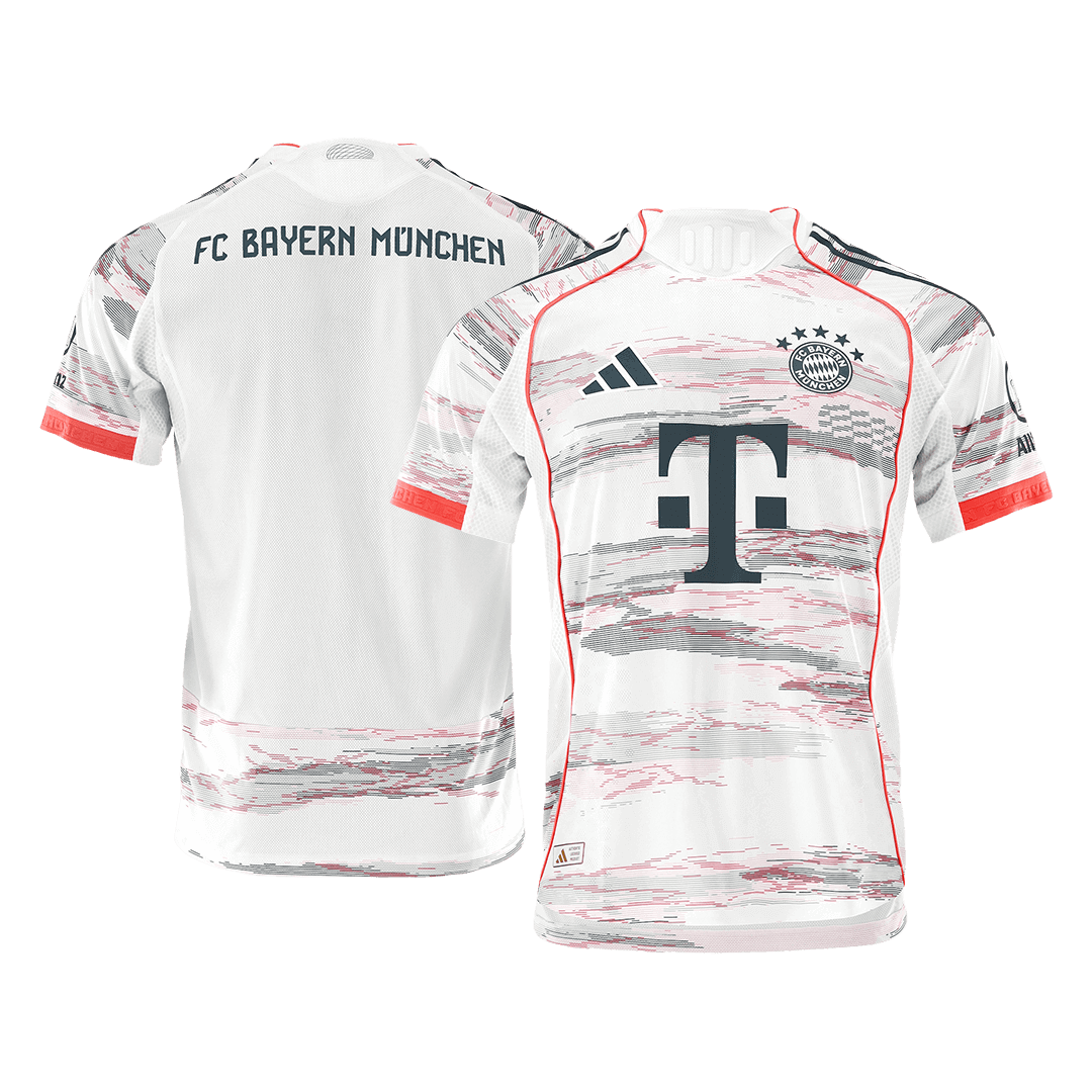 Camiseta de fútbol del Bayern Munich, versión visitante, temporada 2025/26, blanca
