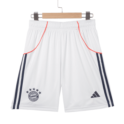 Pantalón corto de fútbol de visitante del Bayern Munich 2025/26 blanco