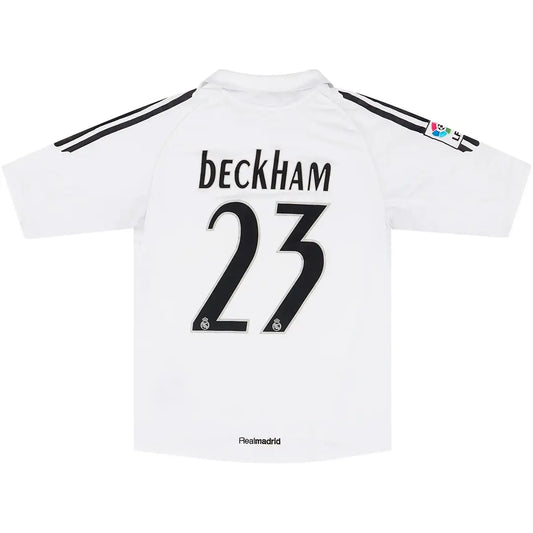 Beckham #23 Real Madrid 2005/06 Home Retro Football Jersey