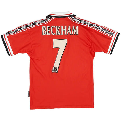 Beckham #7 Manchester United 1998/99 Home Retro Jersey