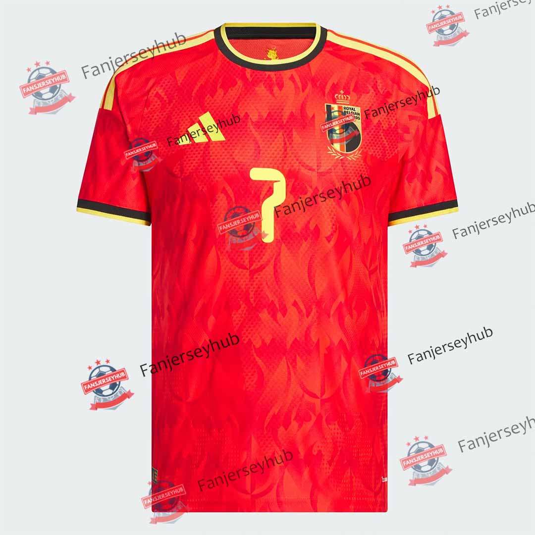 De Bruyne #7 Red Devils Europe Player Version Home Jersey 2026 World Cup