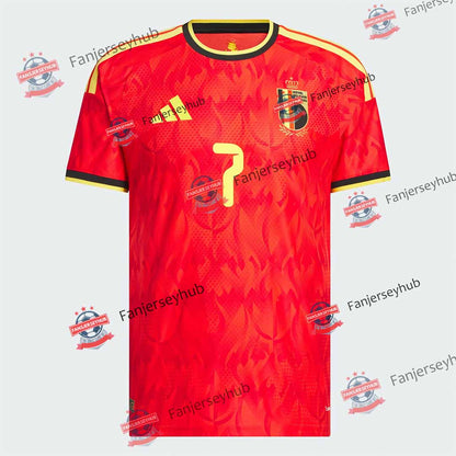 De Bruyne #7 Red Devils Europe Player Version Home Jersey 2026 World Cup
