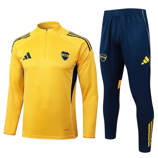 Boca Juniors 1/4 Zip Tracksuit 2025/26 Yellow
