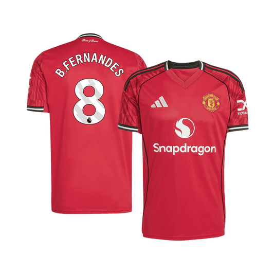 B.FERNANDES #8 Manchester United Home Soccer Jersey 2025/26