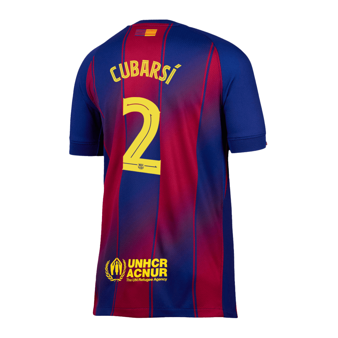 Camiseta de fútbol CUBARSÍ #2 Barcelona 1ª equipación 2025/26 - UCL