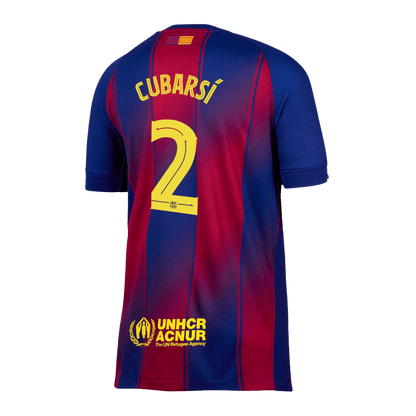 Camiseta de fútbol CUBARSÍ #2 Barcelona 1ª equipación 2025/26 - UCL