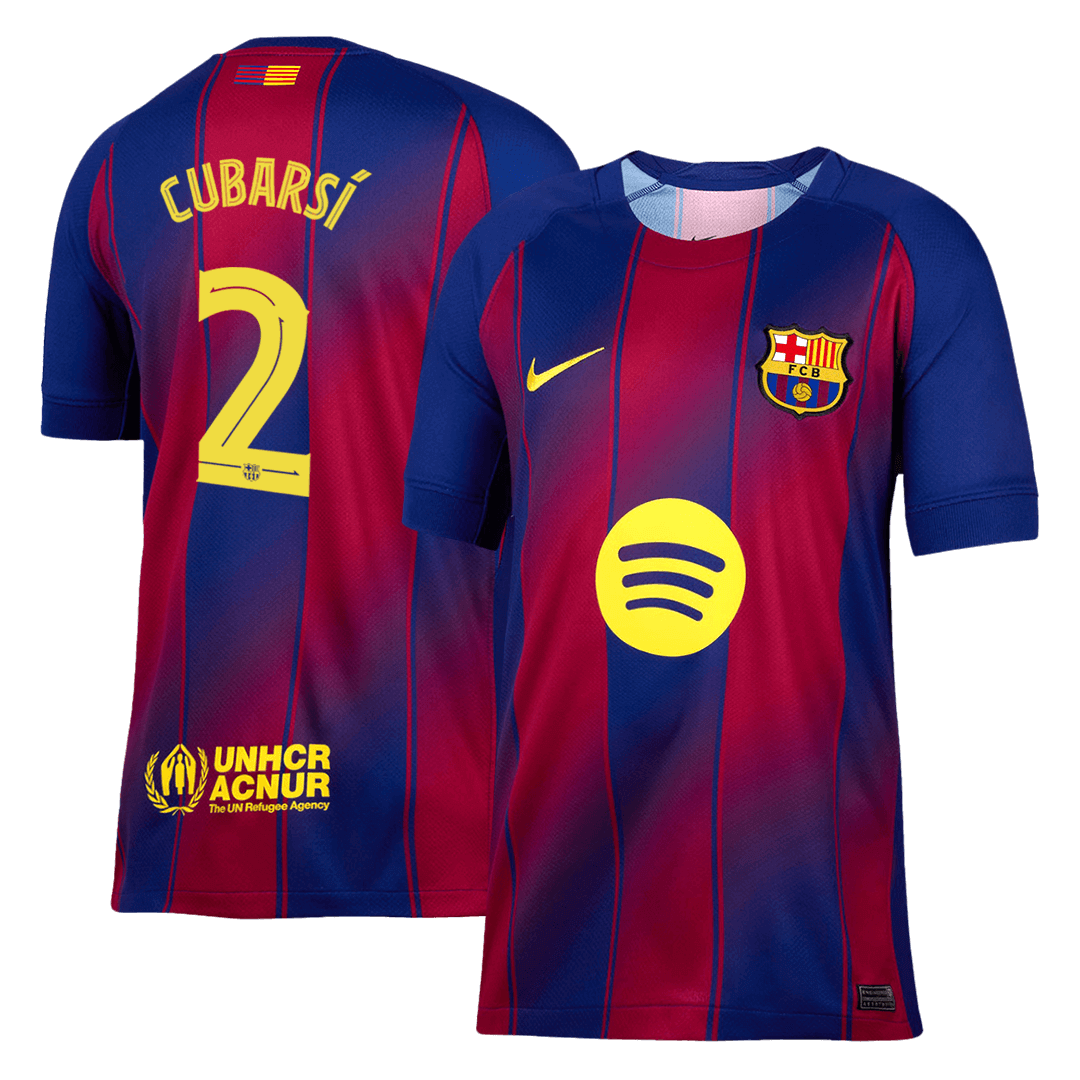 Camiseta de fútbol CUBARSÍ #2 Barcelona 1ª equipación 2025/26 - UCL