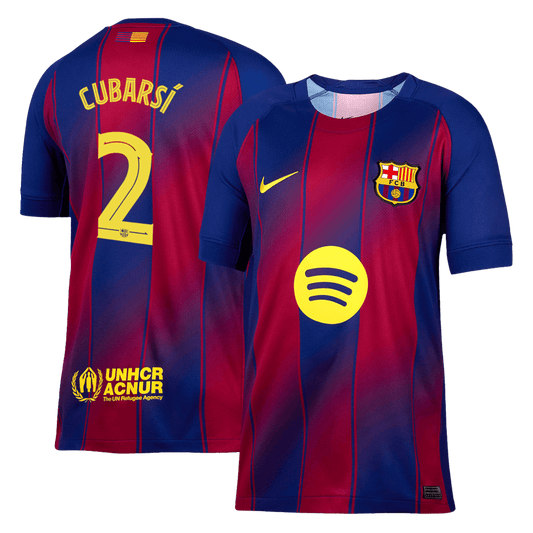 CUBARSÍ #2 Barcelona Home Soccer Jersey 2025/26 - UCL