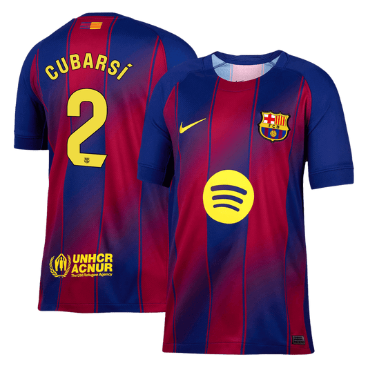 CUBARSÍ #2 Barcelona Home Soccer Jersey 2025/26