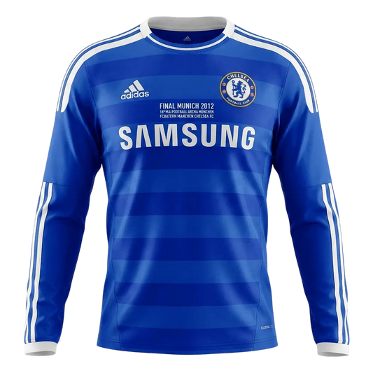 Retro Chelsea 2011/12 Home Long Sleeve Soccer Jersey - UCL
