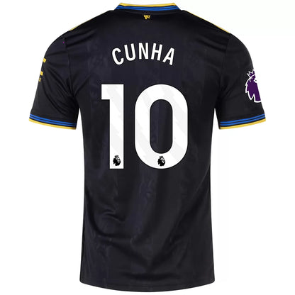 Cunha #10 Manchester United Third Away Soccer Jersey 2025/26