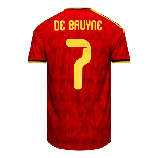 Maillot domicile de De Bruyne n°7, version joueur, Belgique, Coupe du Monde 2026