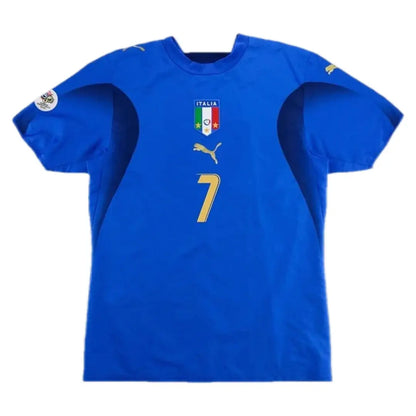 Camiseta de fútbol retro local de Italia 2006 de Del Piero #7