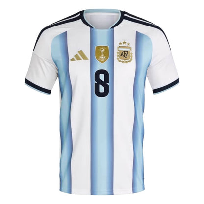 E. FERNÁNDEZ #8 Argentina Home Soccer Jersey 2026 World Cup