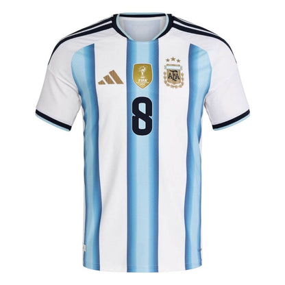 E. FERNÁNDEZ #8 Argentine Player Version Maillot Domicile Coupe du Monde 2026