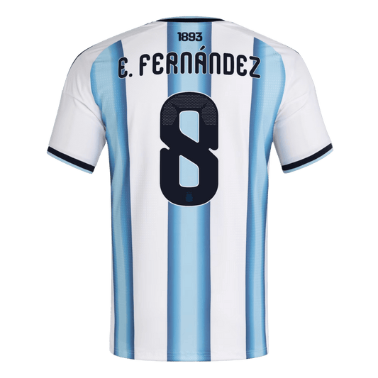 E. FERNÁNDEZ #8 Argentina Player Version Home Jersey 2026 World Cup