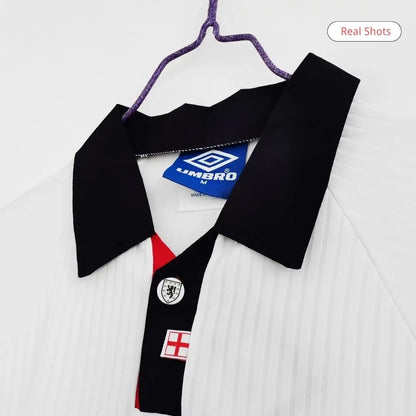England 1998 Home Long Sleeve Retro Soccer Jersey